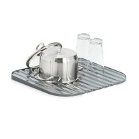 Neuetischkultur mit Wasserablaufrillen Geschirrabstropfunterlage Neuetischkultur mit Wasserablaufrillen Geschirrabstropfunterlage