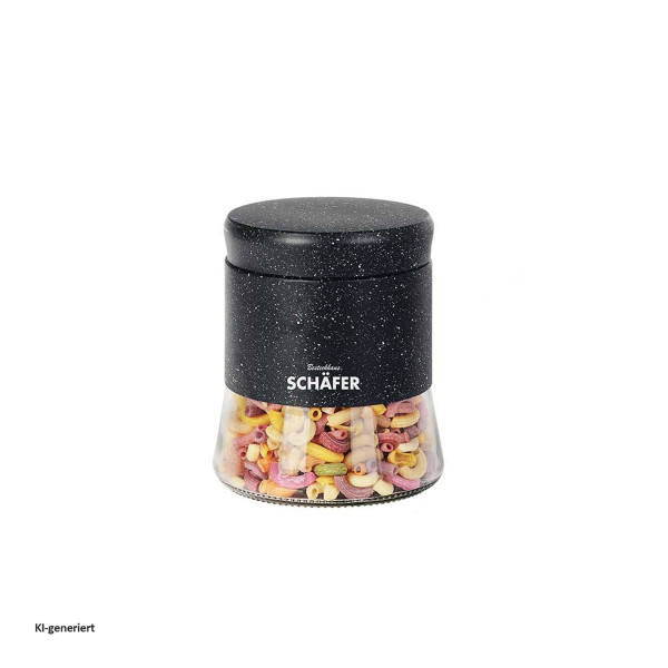 Vorratsdose Marble Black 0,7L