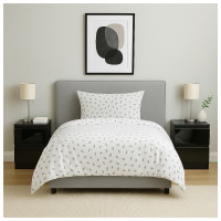 HTI-Living Hochglanz Schwarz 2er-Set Nachtschrank Kenji HTI-Living Hochglanz Schwarz 2er-Set Nachtschrank Kenji