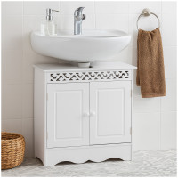 HTI-Living Landhausstil für Bad und Gäste-WC Waschbeckenunterschrank Weiß HTI-Living Landhausstil für Bad und Gäste-WC Waschbeckenunterschrank Weiß