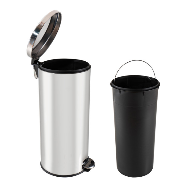 HTI-Living Jannik 30 Liter Pedalmülleimer Edelstahl