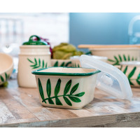 Vorschau: Neuetischkultur Olivenzweig Schüssel mit Deckel 0,8 Liter Vorschau: Neuetischkultur Olivenzweig Schüssel mit Deckel 0,8 Liter