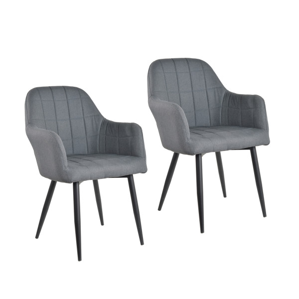 Stuhl Albany Webstoff 2er-Set