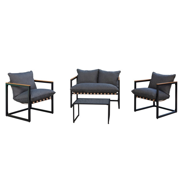 Terrassenmöbel Loungeset Cirella Grau