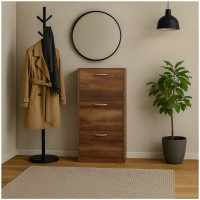 HTI-Living schmaler Schuhschrank für kleine Flure Schuhkipper mit drei Kippfächern HTI-Living schmaler Schuhschrank für kleine Flure Schuhkipper mit drei Kippfächern