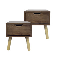 HTI-Living Thekla Eiche Nachttisch 1 Schublade 2er-Set HTI-Living Thekla Eiche Nachttisch 1 Schublade 2er-Set