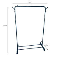 Vorschau: HTI-Living Rollgarderobe für Schlafzimmer oder Flur Kleiderständer mit Rollen Vorschau: HTI-Living Rollgarderobe für Schlafzimmer oder Flur Kleiderständer mit Rollen