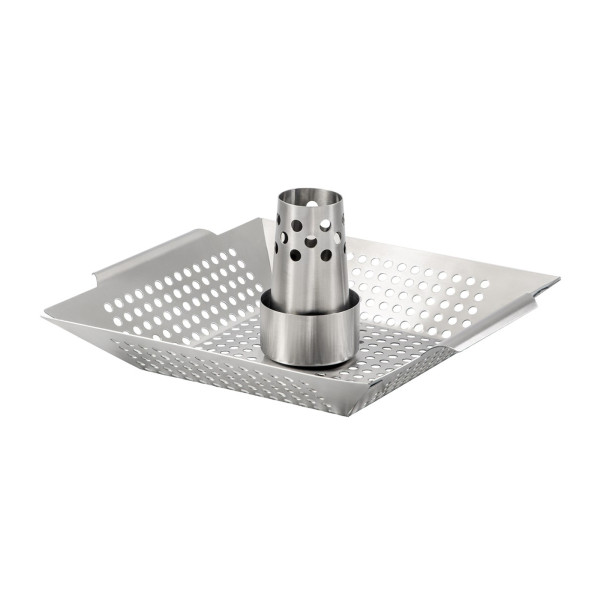 Michelino Edelstahl Hähnchenbräter Grillkorb