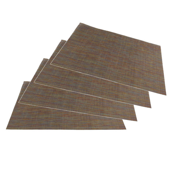 Platzdecken polyester 30x45 multi 4er Set