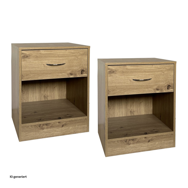 Nachttisch 2er Set Thekla 4050 Artisaneiche