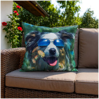 formano 45 x 45 cm Hund mit Sonnenbrille Dekokissen für Sofa und Outdoor Möbel formano 45 x 45 cm Hund mit Sonnenbrille Dekokissen für Sofa und Outdoor Möbel
