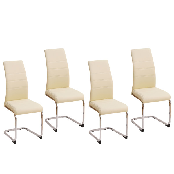 Schwingstuhl SallyC PU 4er Beige