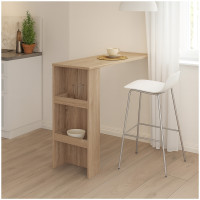 HTI-Living moderner Küchentisch in Sonoma Bartisch mit Stauraum HTI-Living moderner Küchentisch in Sonoma Bartisch mit Stauraum