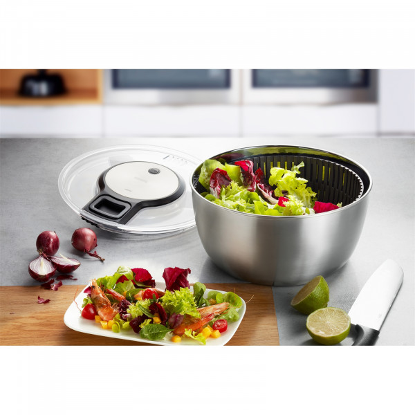 GEFU SPEEDWING® Edelstahl Salatschleuder