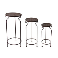 HTI-Living Celia Blumenständer 3er Set Braun HTI-Living Celia Blumenständer 3er Set Braun