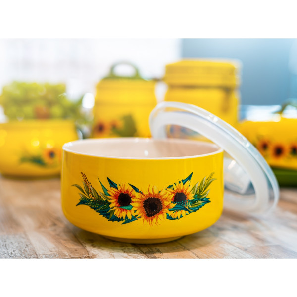 Neuetischkultur Sonnenblume Mikrowellen Keramik Schüssel 900 ml