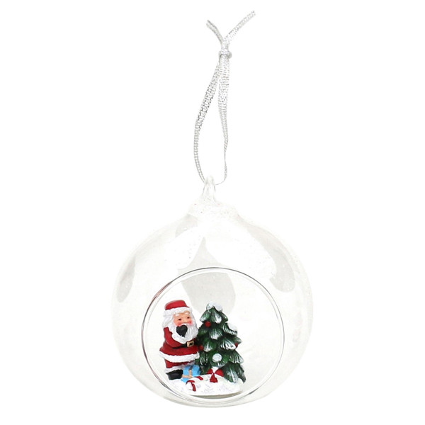 Polyresin Figuren Weihnachtsmann mit Geschenken i