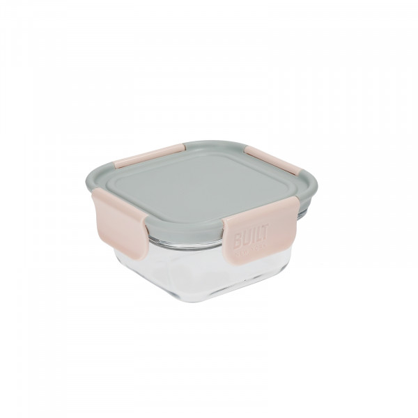 neuetischkultur Glas/Kunststoff Lunchbox rechteckig, 300 ml
