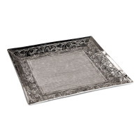 Formano Ranke 38 cm Dekoteller silber eckig Formano Ranke 38 cm Dekoteller silber eckig