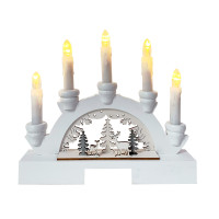 HTI-Living Weiß Leuchtbogen Rehe im Wald HTI-Living Weiß Leuchtbogen Rehe im Wald