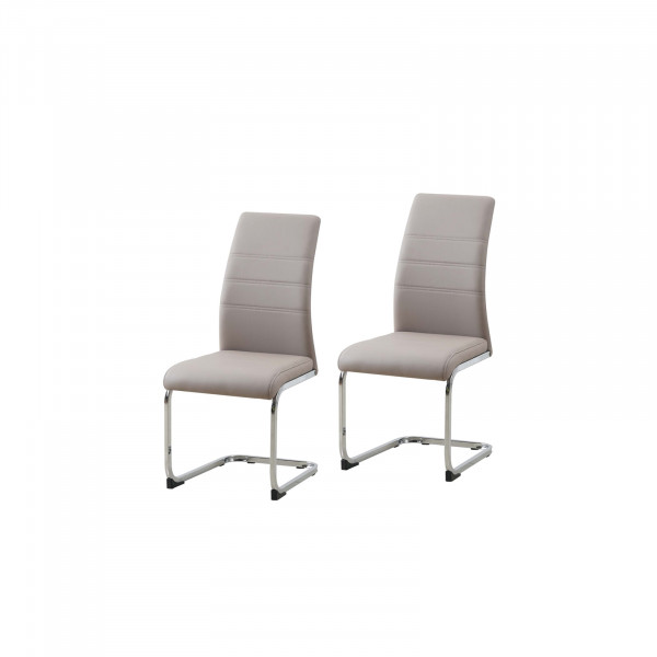 HTI-Line SallyC Schwingstuhl 2er Set PU cappuccino