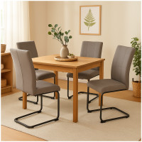 HTI-Living 4er-Set Braun Esszimmerstuhl LennyP HTI-Living 4er-Set Braun Esszimmerstuhl LennyP