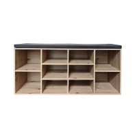 HTI-Living 10 Regalfächer Artisaneiche Schuhbank Katja HTI-Living 10 Regalfächer Artisaneiche Schuhbank Katja