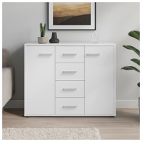 HTI-Living mit 4 Schubladen Weiß Sideboard Nina HTI-Living mit 4 Schubladen Weiß Sideboard Nina