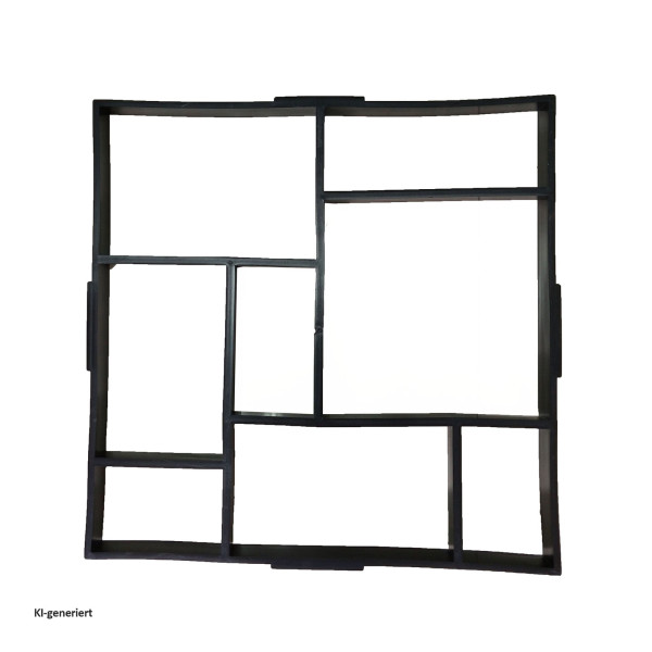 Betongießform Nessa, Edge, 1teilig, schwarz