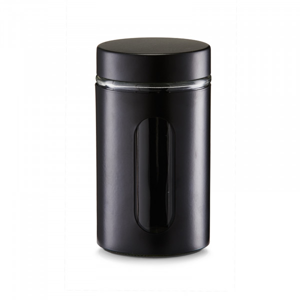ZELLER Present 900 ml Schwarz Vorratsglas