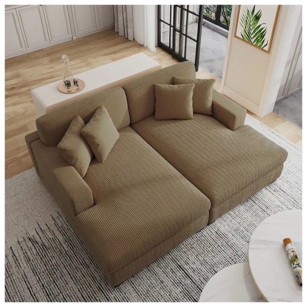 HTI-Living Couch Justus Big Sofa Braun