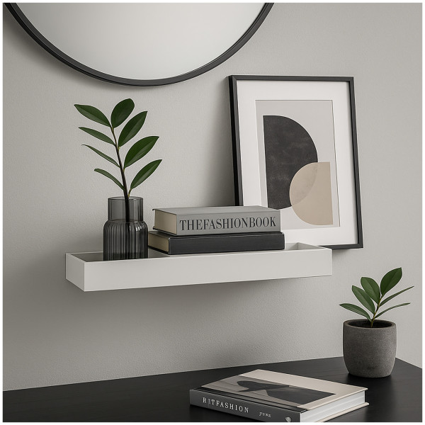 HTI-Living MDF Regal Weiß 40 x 15 x 4 cm Wandboard Altona 945a