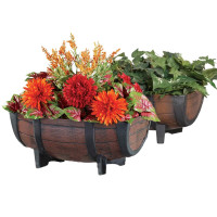 HTI-Living Nessa Pflanzkübel Fass 2er-Set HTI-Living Nessa Pflanzkübel Fass 2er-Set