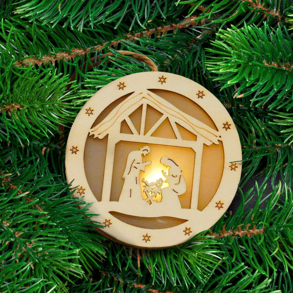 HTI-Living Weihnachtskrippe LED Dekohänger