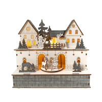 HTI-Living mit beweglichen Figuren Beleuchtete Weihnachtsszene HTI-Living mit beweglichen Figuren Beleuchtete Weihnachtsszene