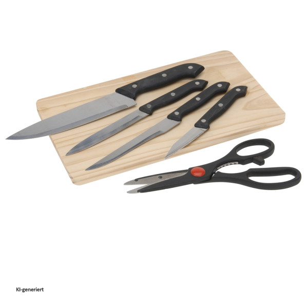 MESSERSET 6 ST. PP HANDGRIFF MIT SCHERE UND SCHNE