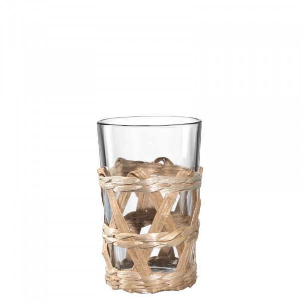 Leonardo GARDA Trinkglas 220 ml beige mit Geflecht