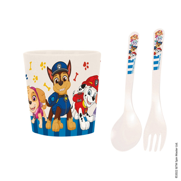 Koziol EASY EATER SET PAW PATROL Becher und Besteckset für Kinder