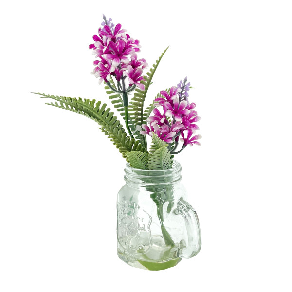 NTK-Collection Leilani Kunstblume Hyazinthe in Glaskrug