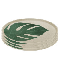 Koziol CONNECT PLATE MONSTERA LEAF Großer Teller 25,5 cm 4er-Set Koziol CONNECT PLATE MONSTERA LEAF Großer Teller 25,5 cm 4er-Set