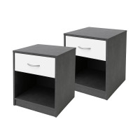 Vorschau: HTI-Living Nina Beton Weiß Nachtschrank mit 1 Schublade 2er-Set Vorschau: HTI-Living Nina Beton Weiß Nachtschrank mit 1 Schublade 2er-Set
