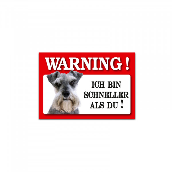HTI-Line Schnauzer Blechschild Wachhund