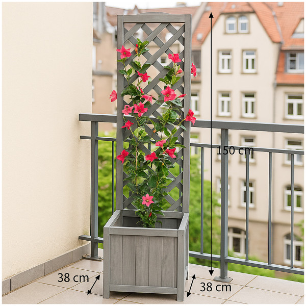 Blumenkasten Heidi 1 Small Grau