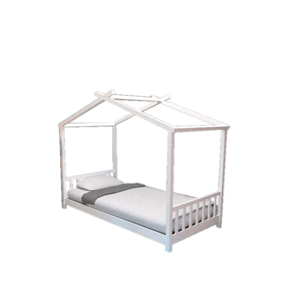 HTI-Living 90 x 200 cm Hausbett Weiß