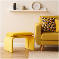 HTI-Living Vance Gelb Polsterhocker B/H/T 61 x 34,5 x 40 cm HTI-Living Vance Gelb Polsterhocker B/H/T 61 x 34,5 x 40 cm