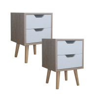 Vorschau: HTI-Living Thekla Sonoma Weiß Nachttisch 2 Schubladen 2er-Set Vorschau: HTI-Living Thekla Sonoma Weiß Nachttisch 2 Schubladen 2er-Set