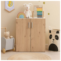 Vorschau: HTI-Living Nina Weiß-Artisaneiche Kommode mit 2 Regalfächern Vorschau: HTI-Living Nina Weiß-Artisaneiche Kommode mit 2 Regalfächern