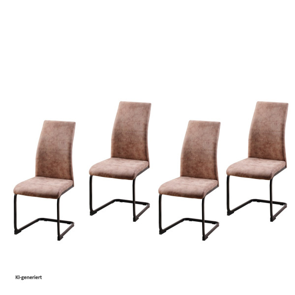 Schwingstuhl SallyP Braun 4er