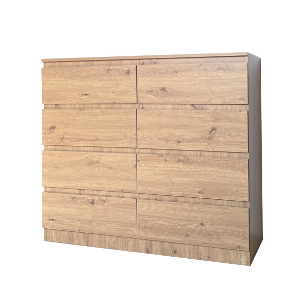 HTI-Living Thekla Artisaneiche Kommode 8 grifflose Schubladen