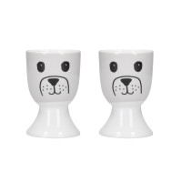 neuetischkultur 2er-Set Hund Eierbecher Porzellan neuetischkultur 2er-Set Hund Eierbecher Porzellan